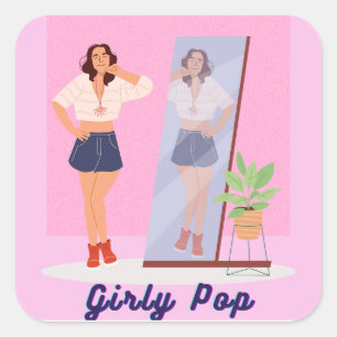 Adesivos pop femininos