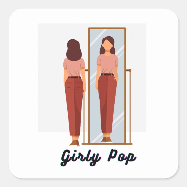 Adesivos pop femininos (Frente)
