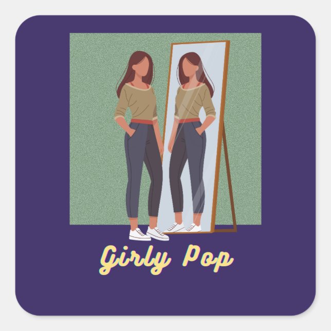 Adesivos pop femininos (Frente)