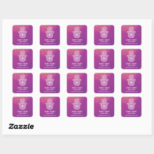 Adesivos Psíquicos de Hamsa Personalizáveis