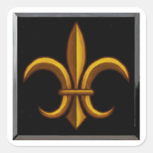 Adesivos Quadrados Dark Fleur De Lis
