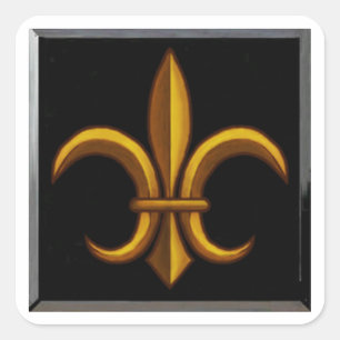 Adesivos Quadrados Dark Fleur De Lis
