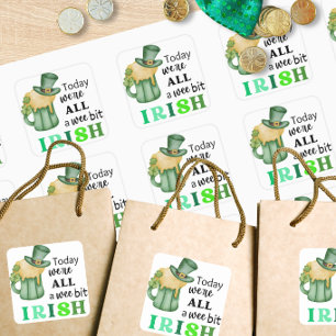 Adesivos Quadrados Irlandeses Divertidos
