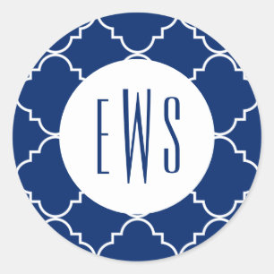 Adesivos Quatrefoil Quic Monogramas