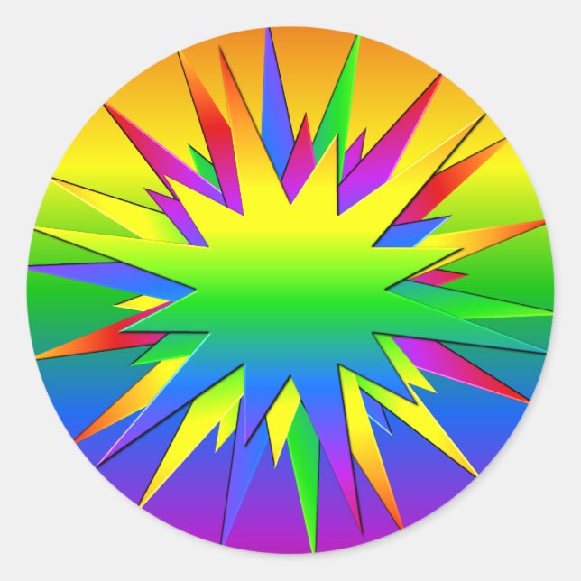 Adesivos Rainbow Burst (Frente)