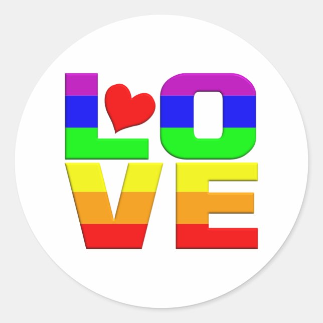 Adesivos Rainbow Love (Frente)