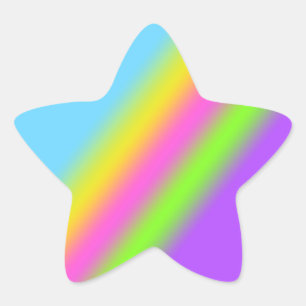 Adesivos Rainbow Star