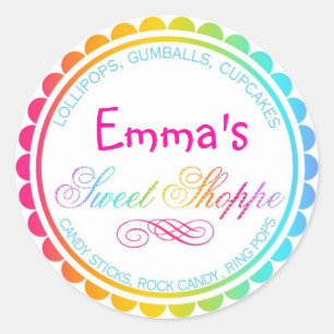 Adesivos Rainbow Sweet Shoppe