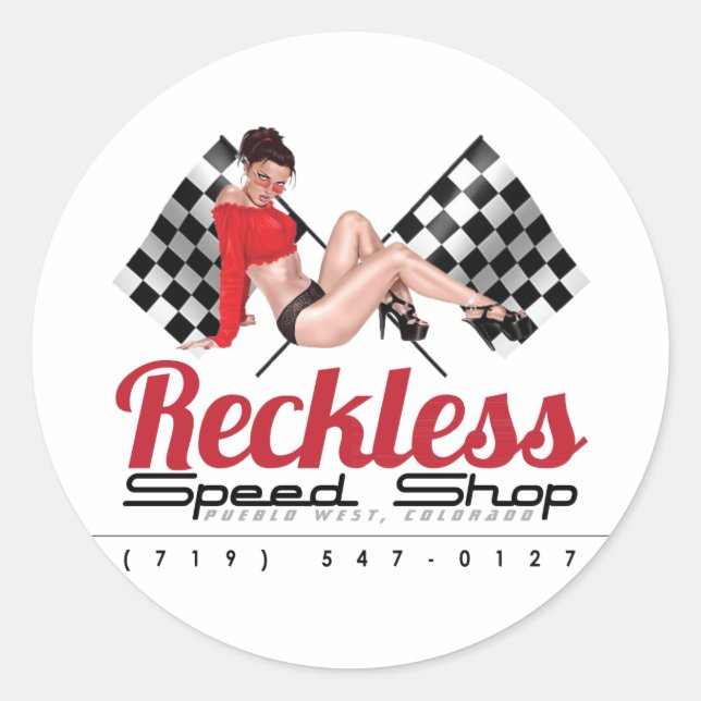 Adesivos Red Betty Round (Frente)