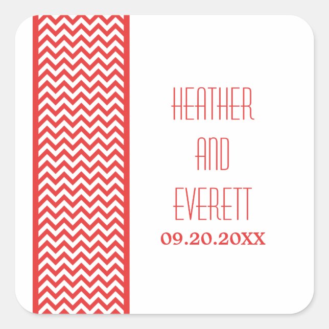 Adesivos Red Chevron Border (Frente)