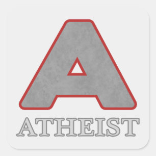 Adesivos Red & Cinza Atheist "A"