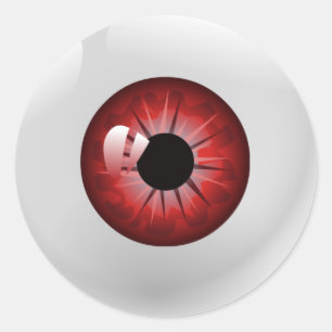 Adesivos Red Eyeball Halloween