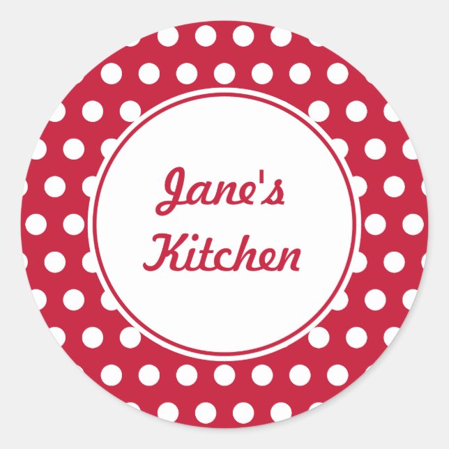 Adesivos Red Kitchen Personalizados (Frente)