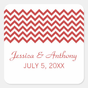 Adesivos Red Simple Chevron Wedkers