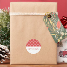 Adesivos Red Simple Snowflake Foliday