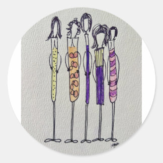 Adesivos Redondos As Meninas do Vinho