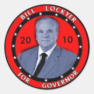 Adesivos redondos Bill Lockyer 2010