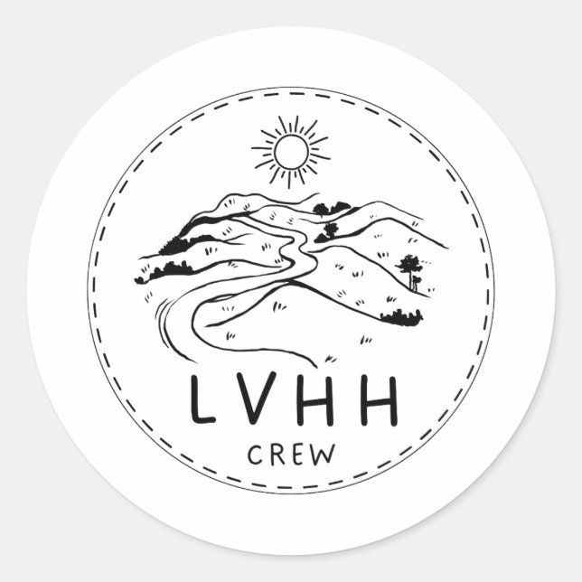 Adesivos redondos clássicos (Frente)