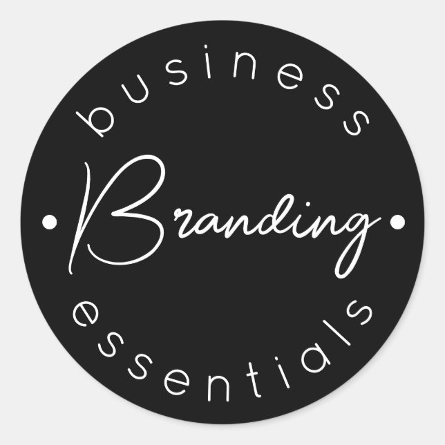 Adesivos redondos clássicos (Frente)