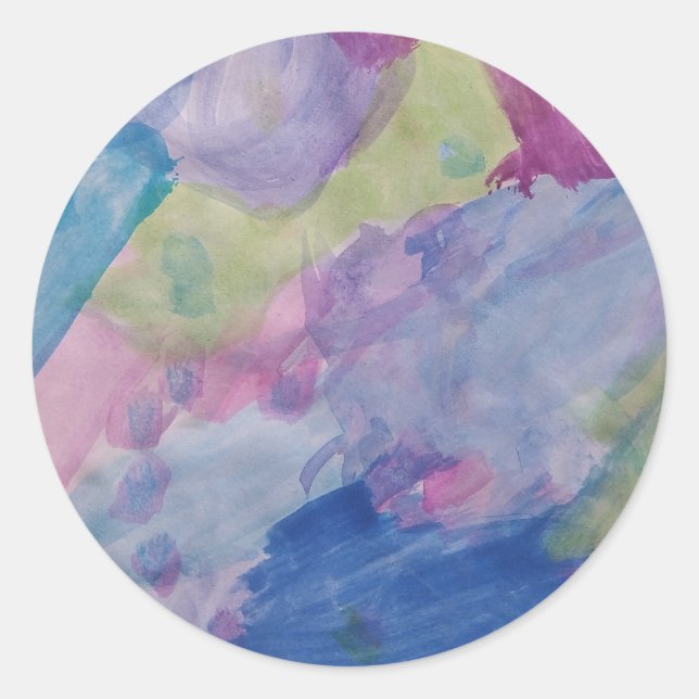 Adesivos redondos clássicos (Frente)