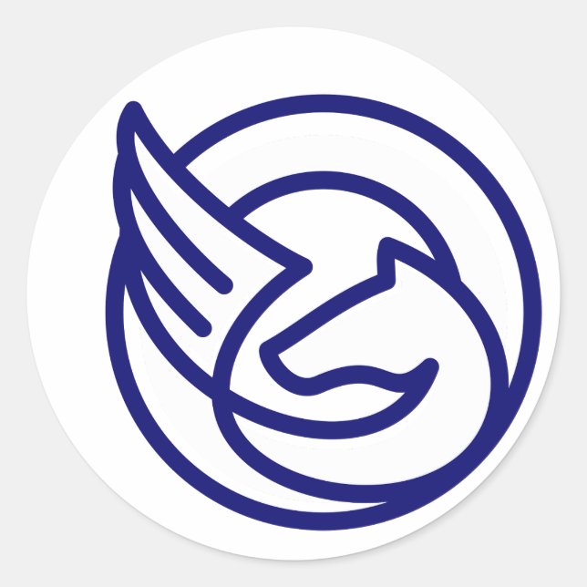 Adesivos redondos clássicos (Frente)