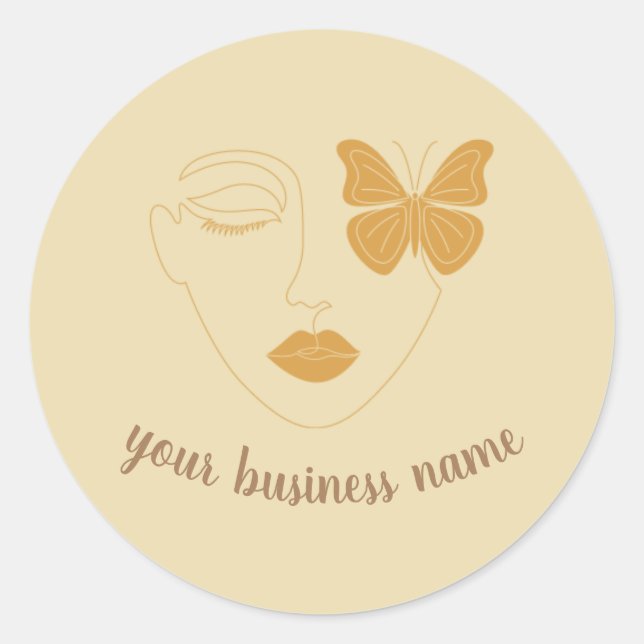 Adesivos redondos clássicos (Frente)