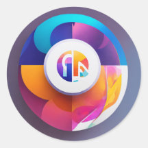 Adesivos redondos clássicos