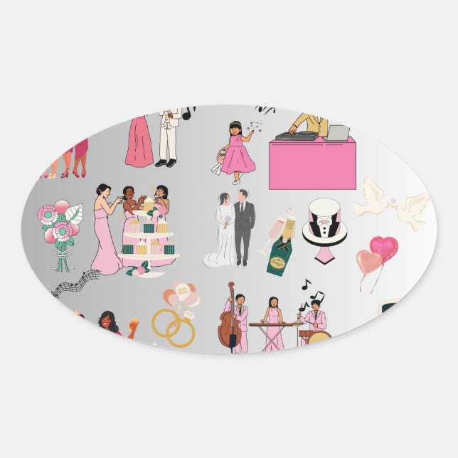 Adesivos redondos clássicos (Frente)