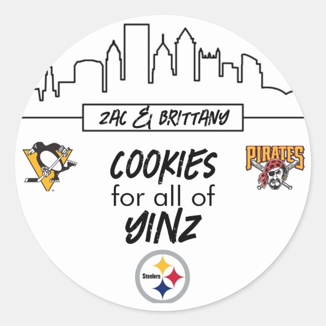 Adesivos redondos clássicos (Frente)