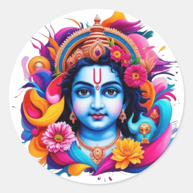 Adesivos redondos clássicos (Frente)