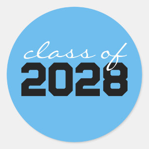 Adesivos Redondos Clássicos Bebê Azul Preto Gradua