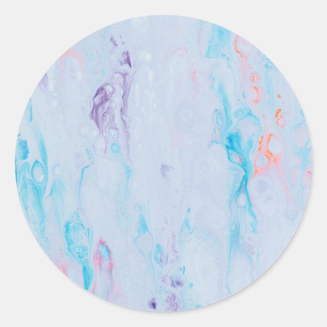 Adesivos redondos clássicos com pedra de marble (Frente)