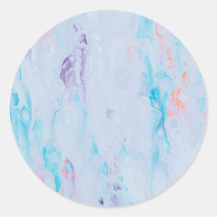 Adesivos redondos clássicos com pedra de marble