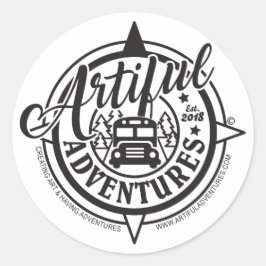 Adesivos redondos clássicos de 3"