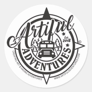 Adesivos redondos clássicos de 3"