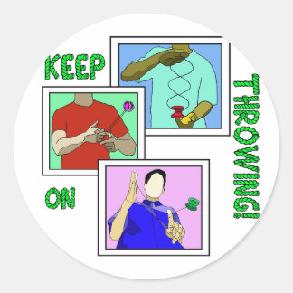 Adesivos redondos clássicos de yoyo