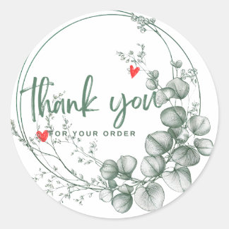 Adesivos redondos clássicos, obrigados para a enco