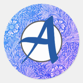 adesivos redondos clássicos William Morris