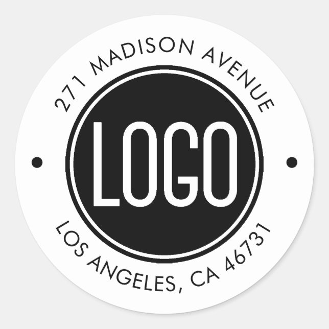 Adesivos Redondos com Logotipo Empresarial Persona (Frente)