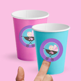 Adesivos Redondos de Boneca Bebê Menina