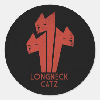 Adesivos redondos de LongNeck Catz