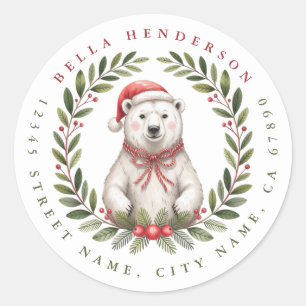 Adesivos Redondos de Pássaros de Natal