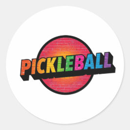 Adesivos redondos de Pickleball