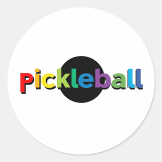 Adesivos redondos de Pickleball
