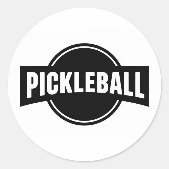 Adesivos redondos de Pickleball (Frente)