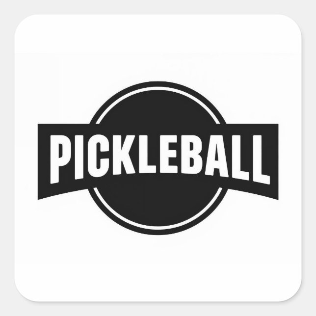 Adesivos redondos de Pickleball (Frente)