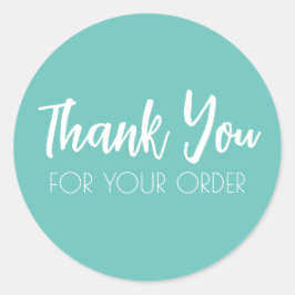 Adesivos Redondos de Selagem de Obrigado