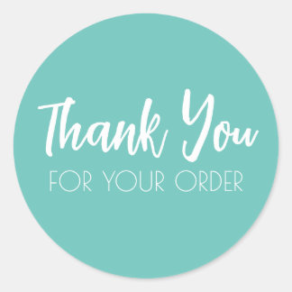 Adesivos Redondos de Selagem de Obrigado