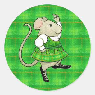 ADESIVOS REDONDOS GRANDES IRISH JIG MOUSE