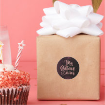 Adesivos Redondos Mis Quince Anos | Burgundy Elega